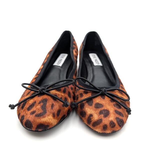 Steve Madden Cherish Leopard Genuine Calf Hair Pump Women's Brown Sz US5.5M EU36 - Picture 2 of 11